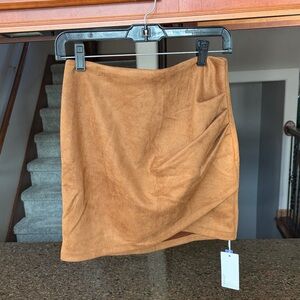 NWTS Suede Tan Skirt